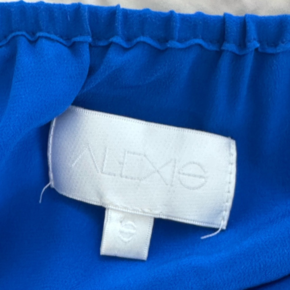 Alexis Blue Ruffled High-Low Midi Skirt - Picture 3 of 5